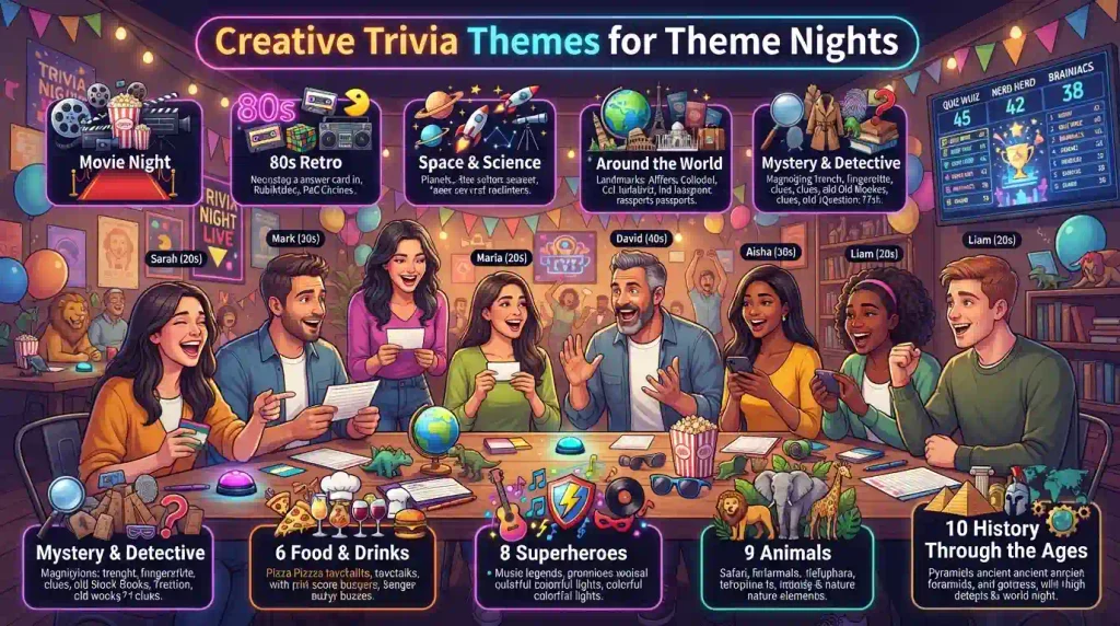 Creative Trivia Themes for Theme Nights