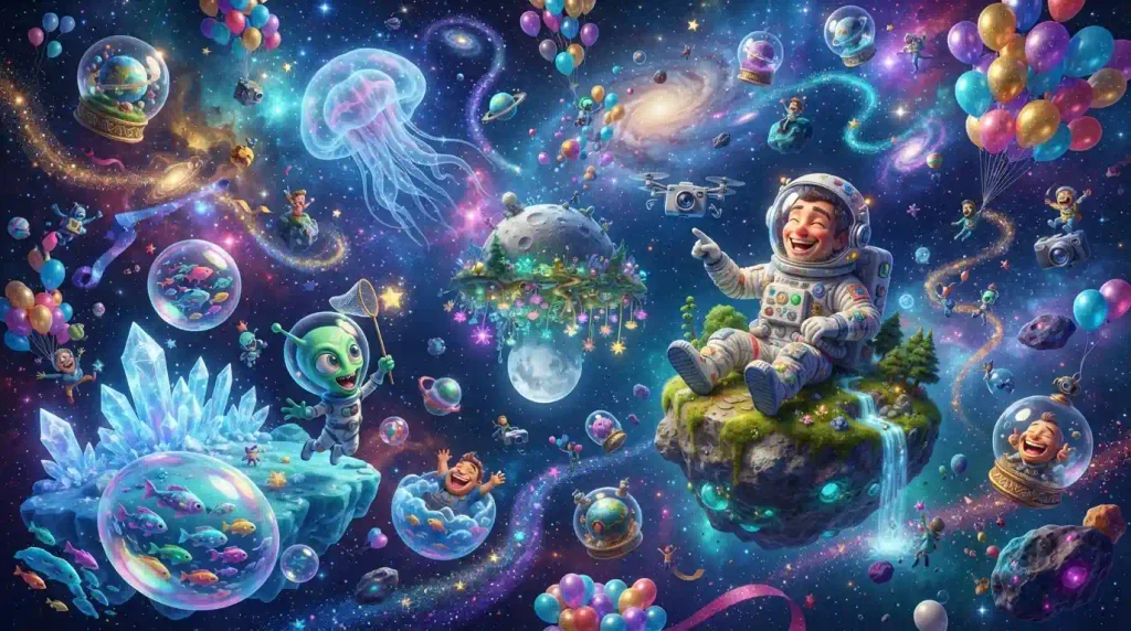 Floating Wonders Beyond Earth