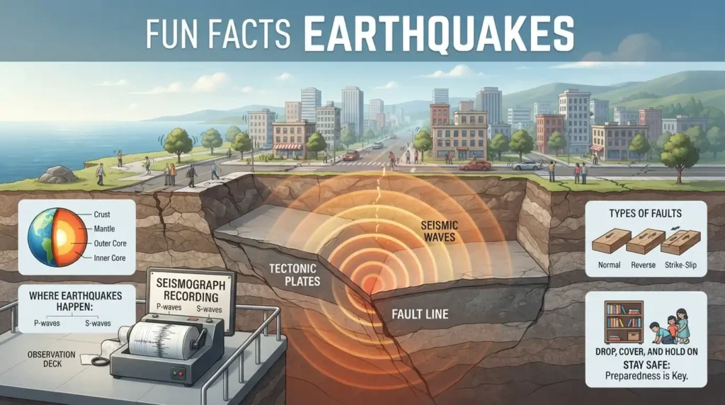 fun facts earthquakes