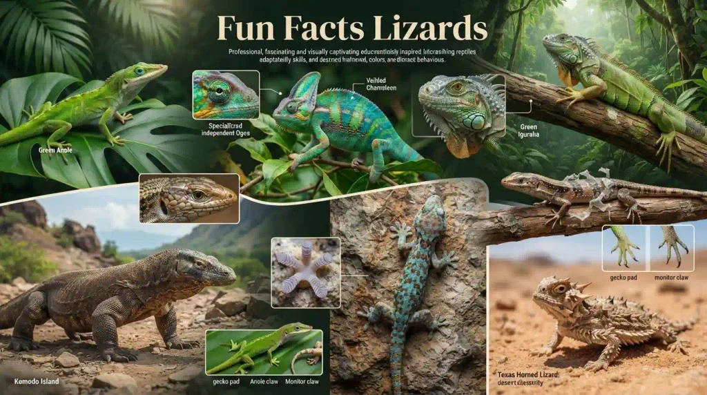 fun facts lizards