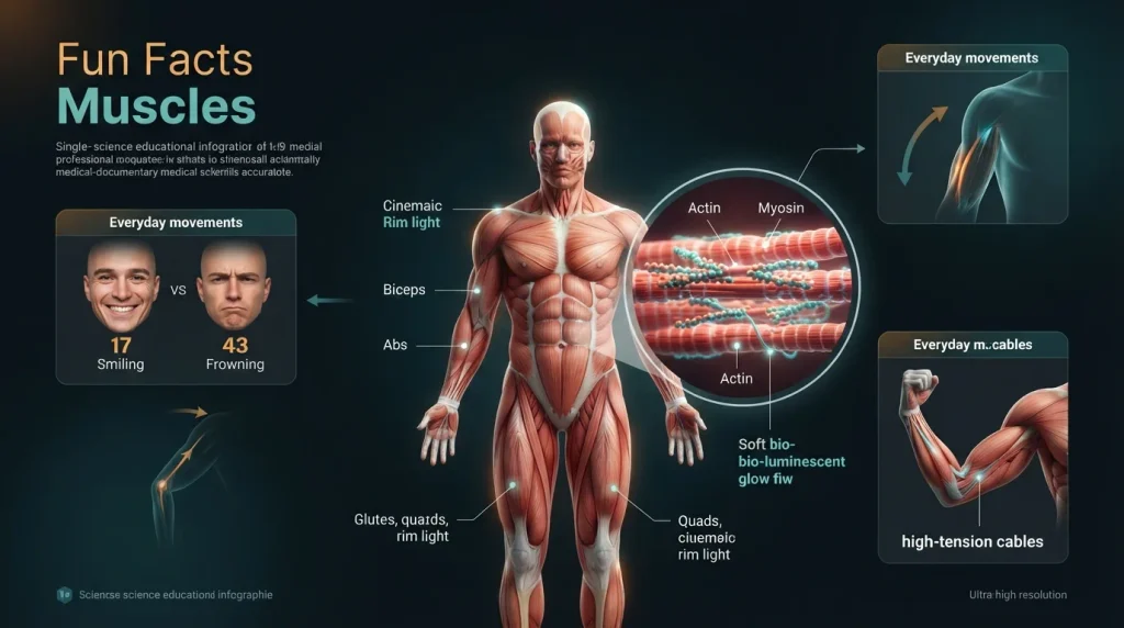 fun facts muscles