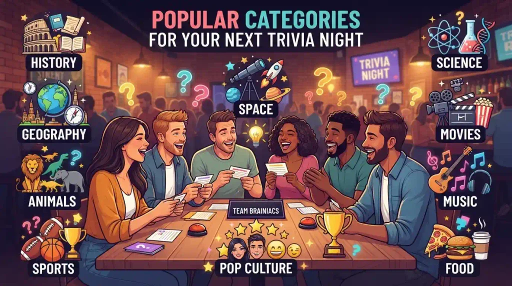 Popular Categories for Your Next Trivia Night