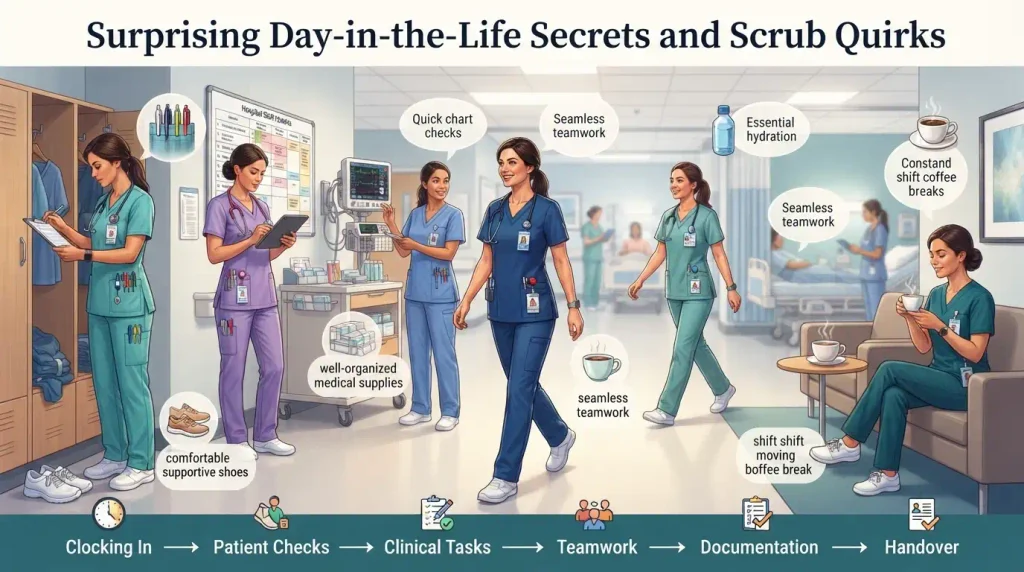 Surprising Day-in-the-Life Secrets and Scrub Quirks
