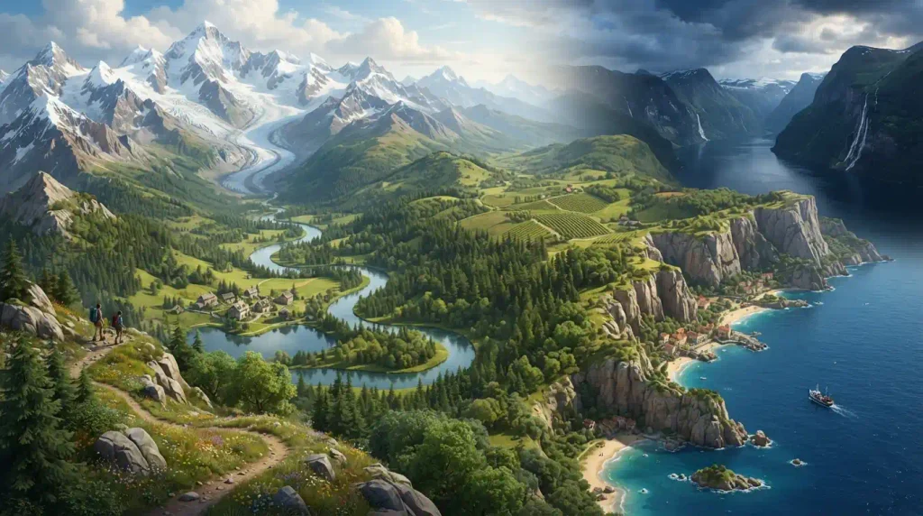 Fun Europe facts exploring diverse landscapes, mountains, rivers, and unique geography