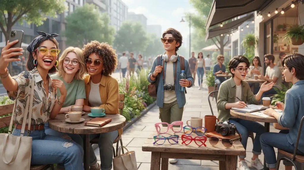 Fun eye glasses for practical everyday use, from fashion and photos to casual activities