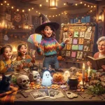 Fun Halloween trivia with spooky facts and festive themes