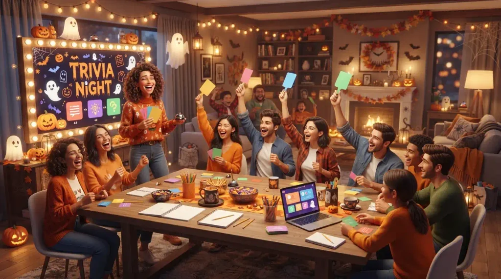 How to host a Halloween trivia night with spooky questions and games