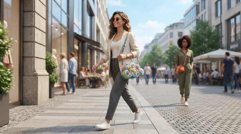 How to style fun handbags with balanced outfits for a polished look
